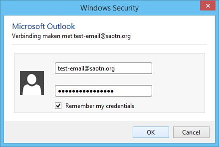 Outlook 2013 Autodiscovery zoekt intellingen van de e-mailserver