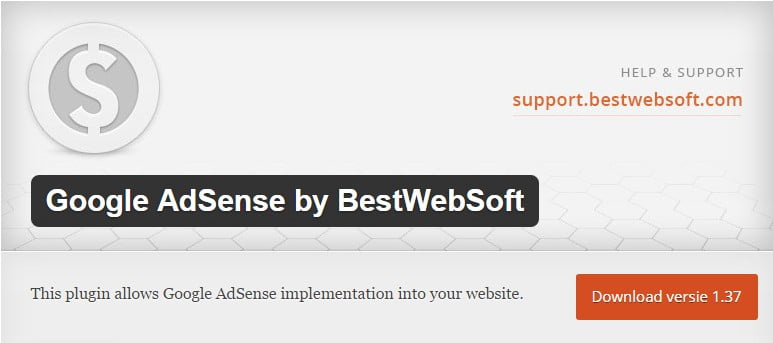 Google AdSense by BestWebSoft
