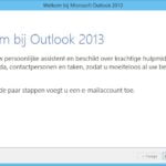 E-mail instellen in Outlook 2013, afb. 1
