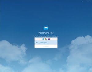Windows 10 Mail-app, Add Account