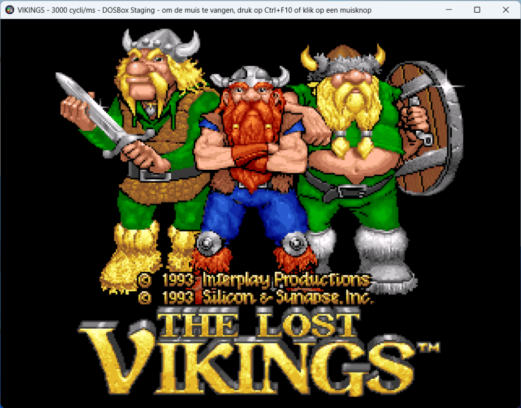 The Lost Vikings intro screen